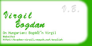 virgil bogdan business card